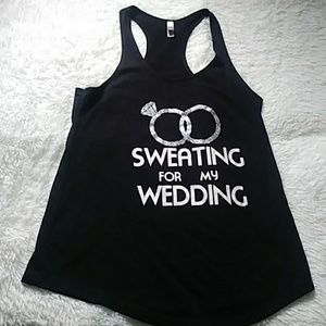 Sweating for my wedding workout tank